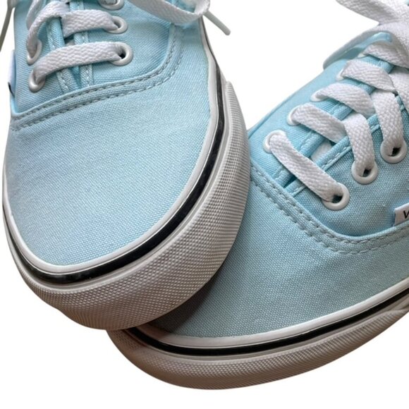 VANS Authentic Canal Blue Low Top Sneakers - Women's Size 9 - Picture 3 of 9